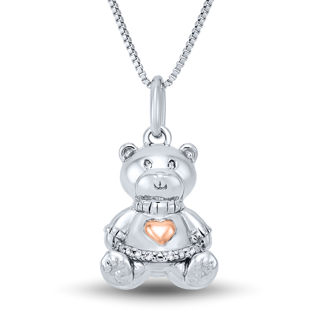 Polar Bear Necklace Sterling Silver