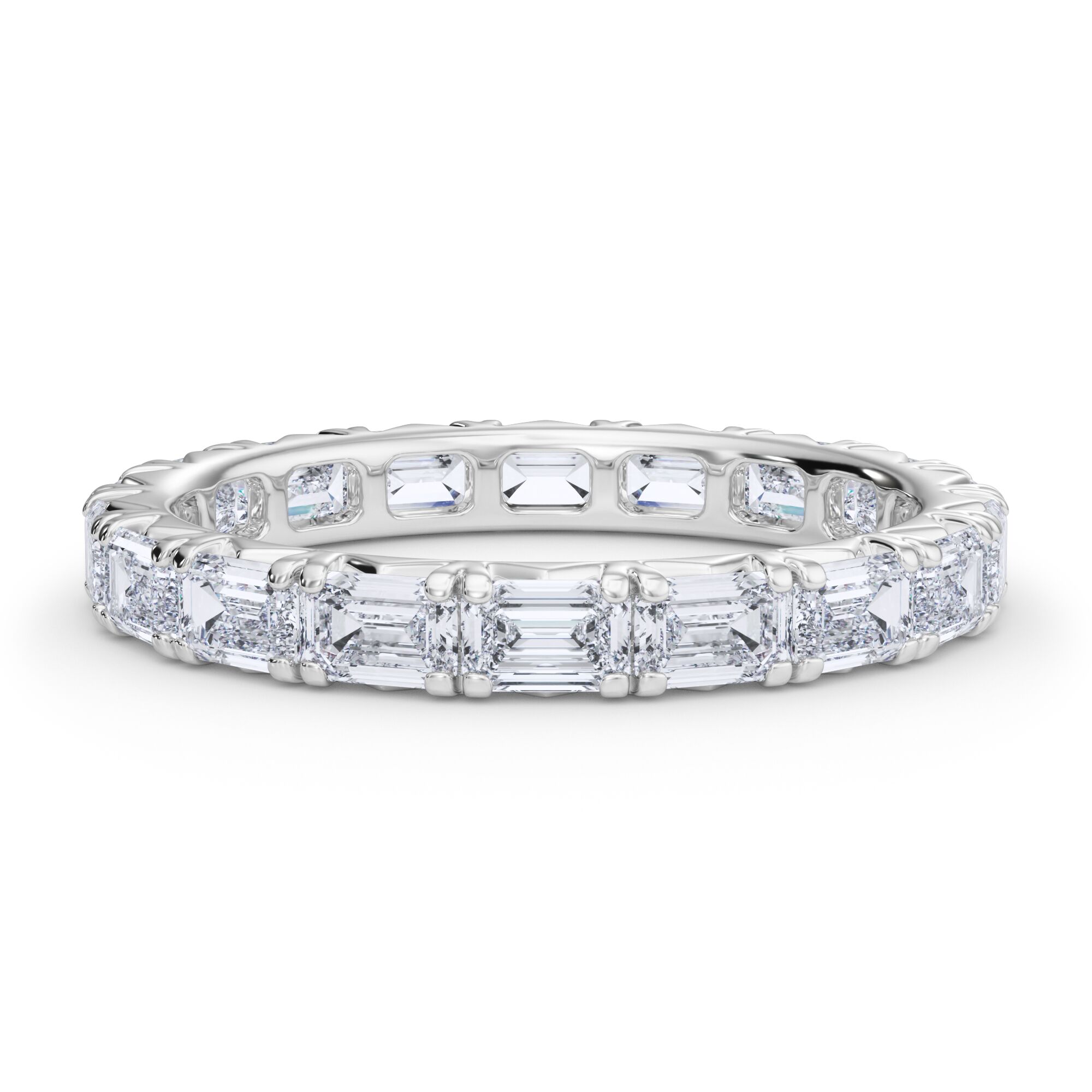 Emerald Cut Diamond Eternity Band