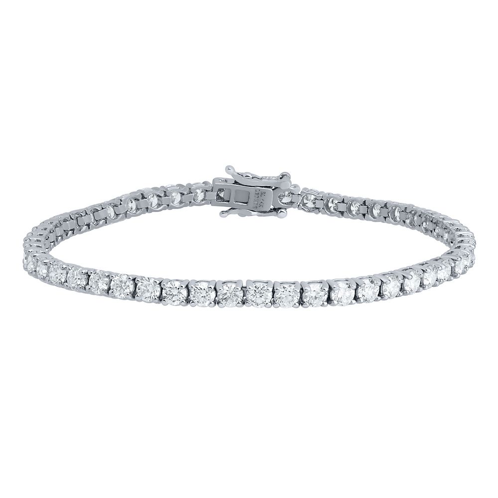 14K White Gold 8ct Diamond Tennis Bracelet  Classic Quality  Cirelli  Jewelers