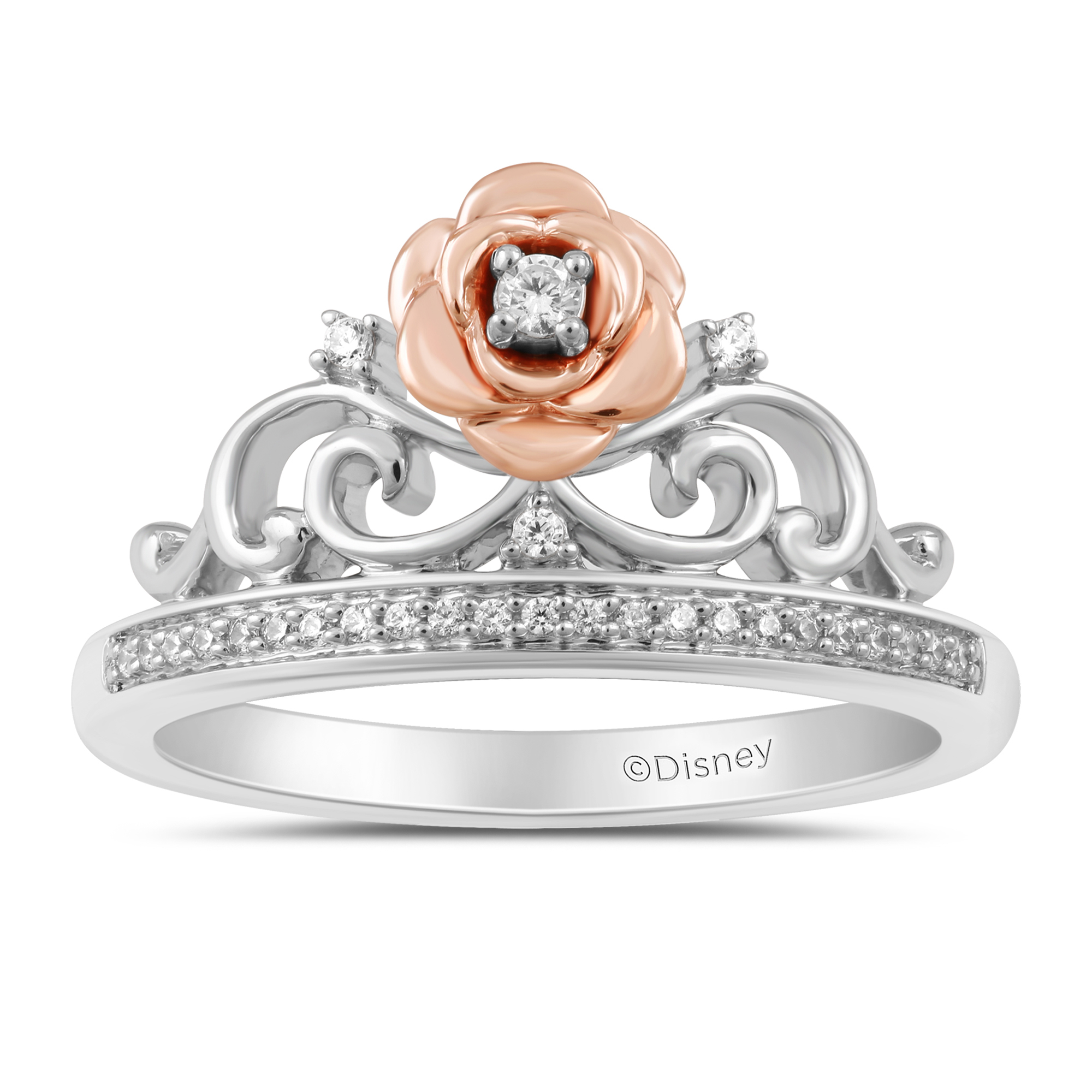 Helzberg Enchanted Disney Jasmine 3/4 ct. tw. Diamond Engagement Ring 14K  White Gold | Mall of America®
