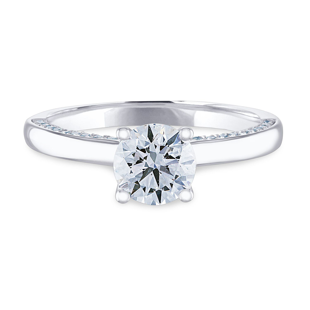 Helzberg Diamond Masterpiece® 1 ct. tw. Diamond Engagement Ring in 14K