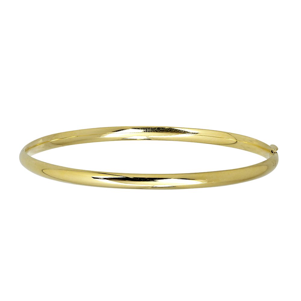 Polished Hinge Bangle Bracelet in 14K Yellow Gold | Helzberg Diamonds