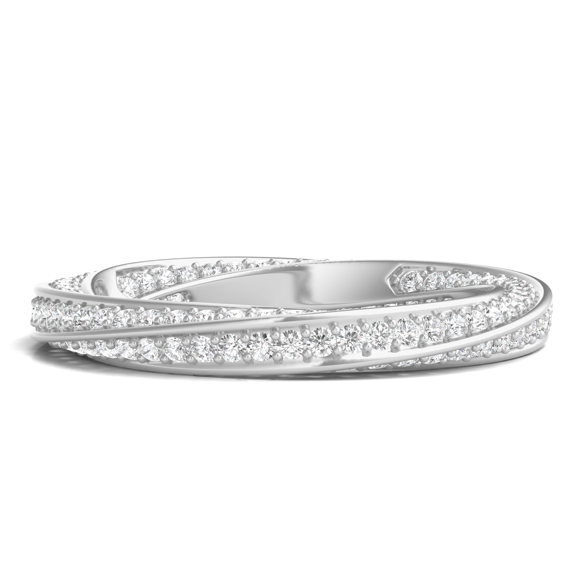 Helzberg Signature Diamond Helix Eternity Band