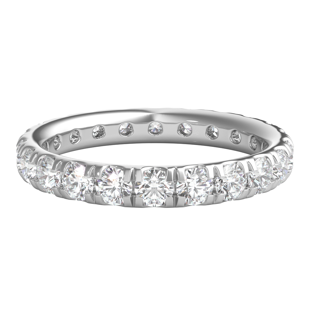 Helzberg Natural Diamonds Channel Set Diamond Engagement