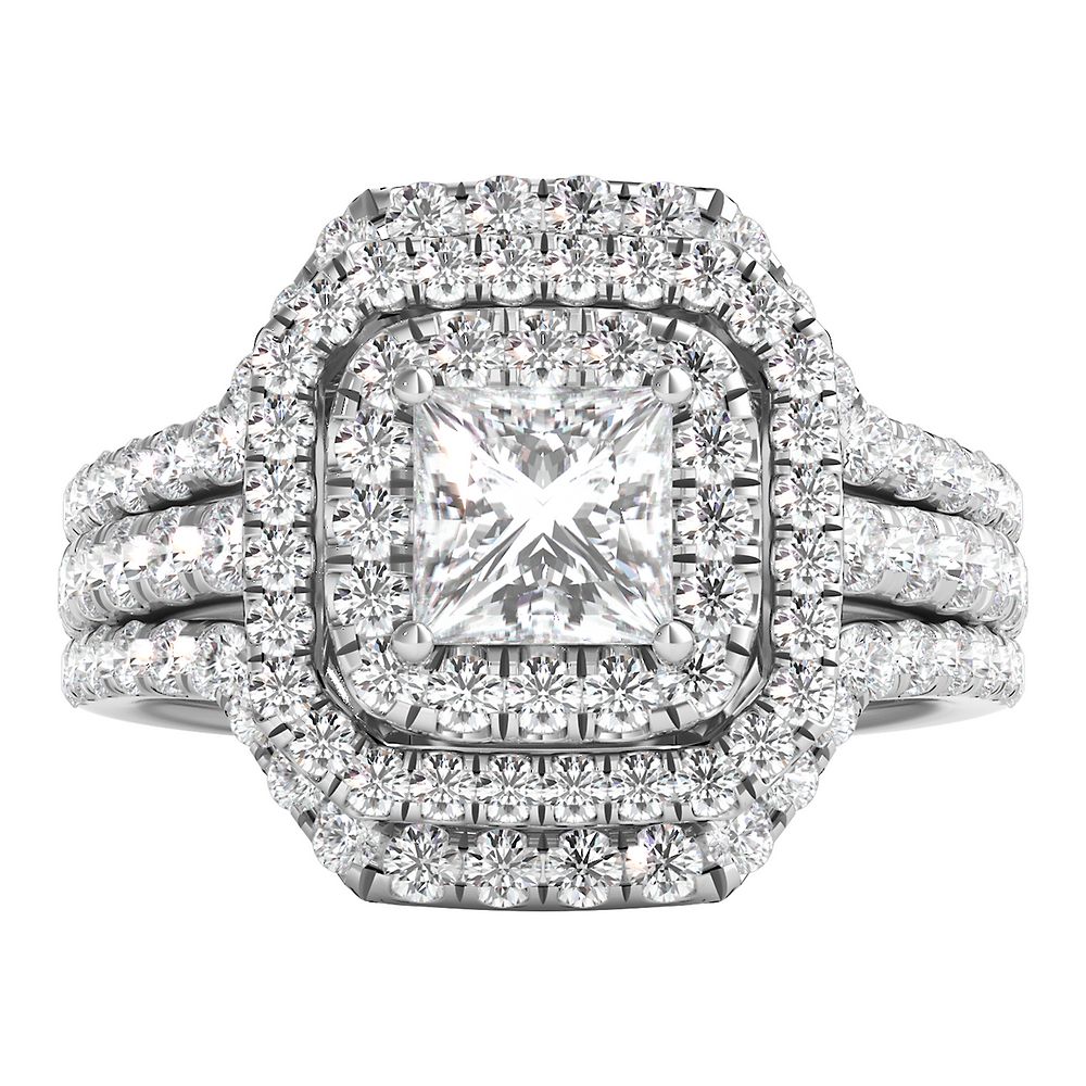 29CT PEAR SHAPED DIAMOND HALO ENGAGEMENT RING | Frassanito Jewelers